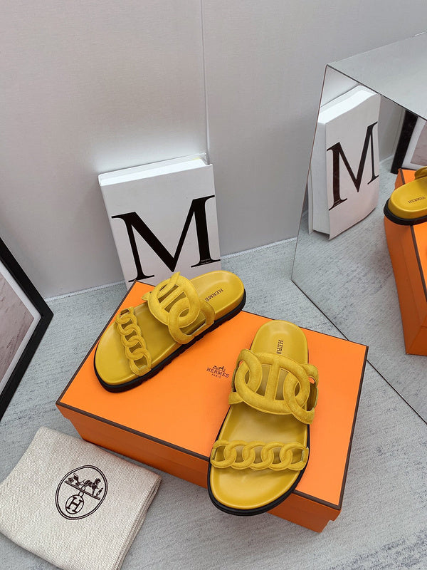 Hermes shoes Style 335 - styled lifestyle view (alternate angle)