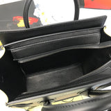 Top view of statement sleek women's handbag – women's designer-style accessory