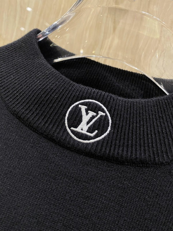 Flat lay presentation of Louis Vuitton luxury clothing with streetwear-inspired cut