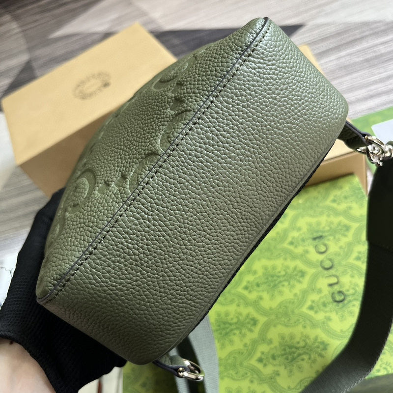 Back view of classic sleek women's handbag – women's designer-style accessory