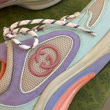 Gucci crisp white luxury sneakers view 6 heritage-inspired look