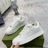 Gucci muted earth tones luxury sneakers view 8 retro runner design