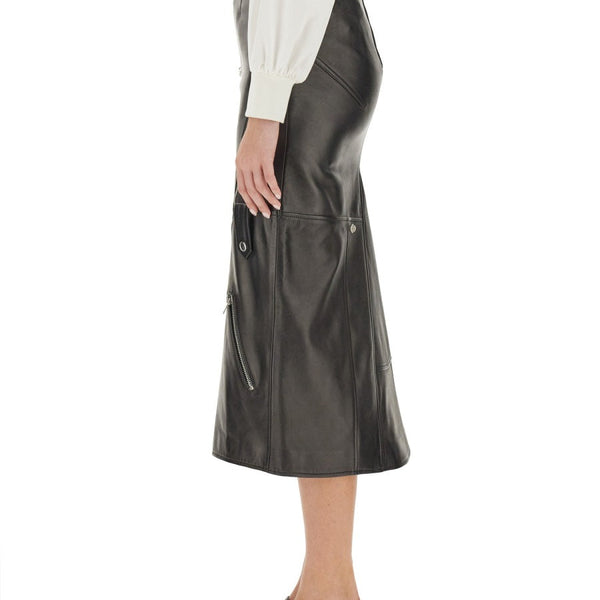 Alexander McQueen Skirts? Alexander Mcqueen Women Midi Skirt Elegant Designer Casual Skirt