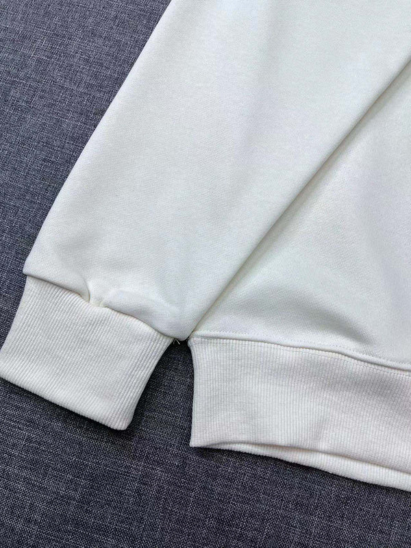 Close-up detail shot of Gucci luxury clothing with signature branding