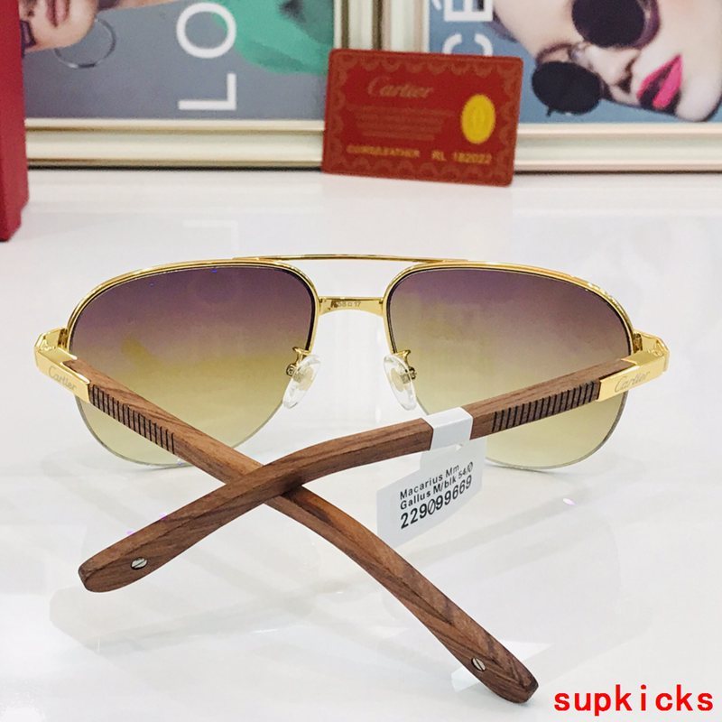 Side view of Cartier unisex sunglasses