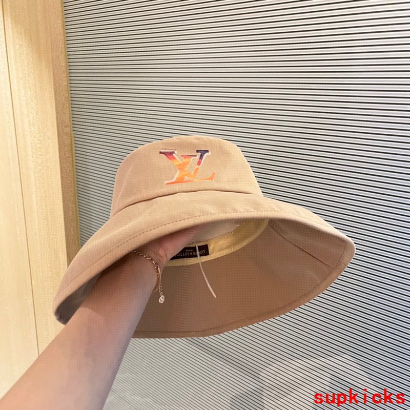 Close-up detail view of Louis Vuitton unisex cap