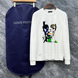Full styled look of Louis Vuitton luxury clothing with tailored silhouette