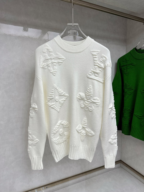 Front view of Louis Vuitton luxury clothing with relaxed-fit cut