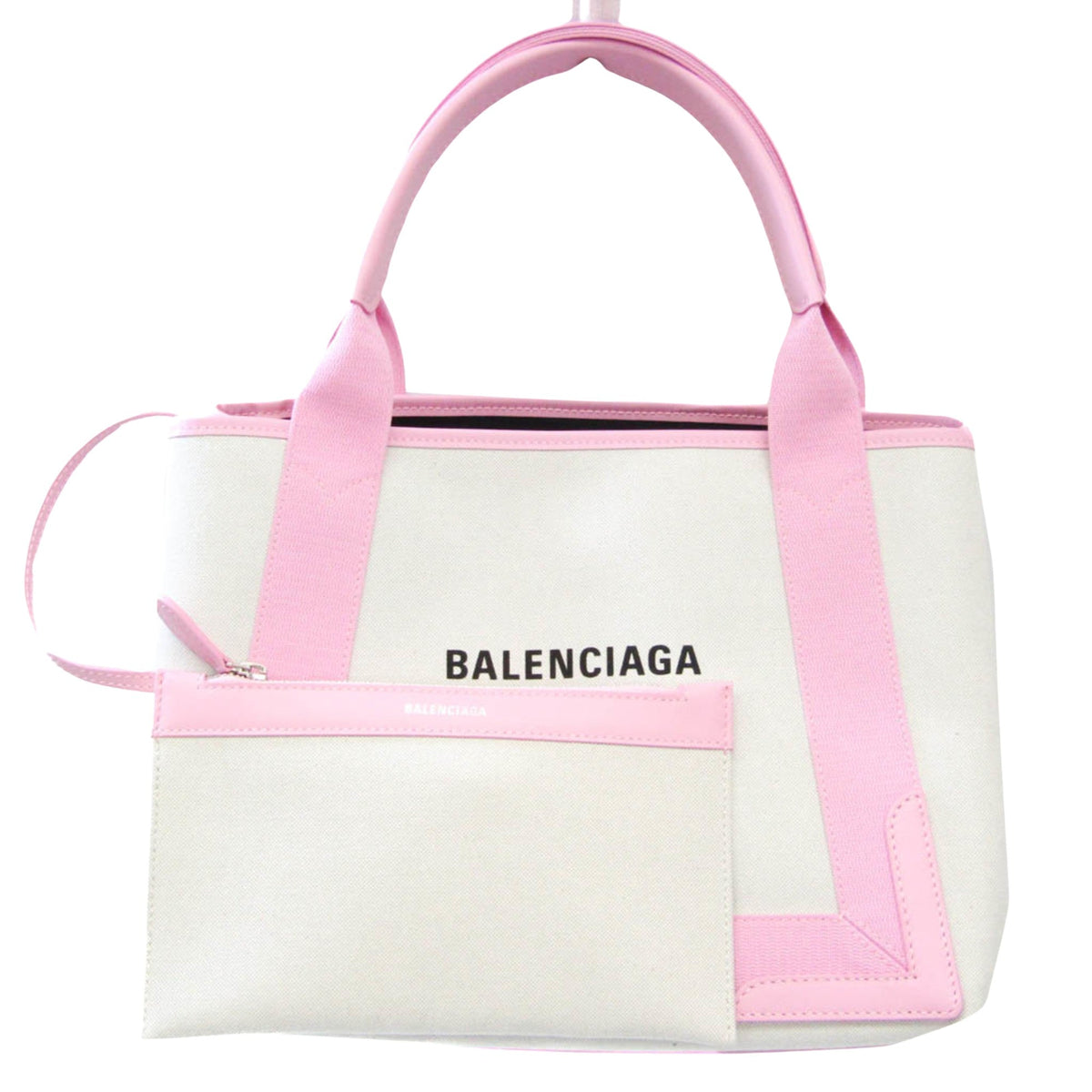 Balenciaga Navy Cabas Handbag | Luxury Canvas Tote Bag