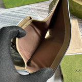 Close-up detail of modern signature women's handbag – women's statement bag
