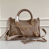 Zivas Charm Polished Finish Fashion Handbag (Refined Modern Silhouette) – Front View 2