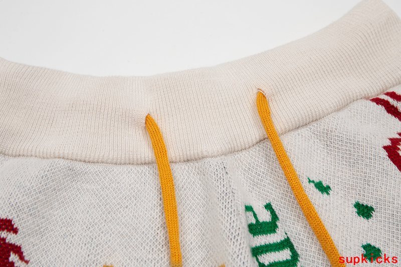Side profile of Rhude luxury clothing with runway-inspired design