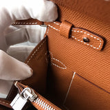 Side view of chic structured handbag