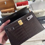 Close-up detail of polished bag design