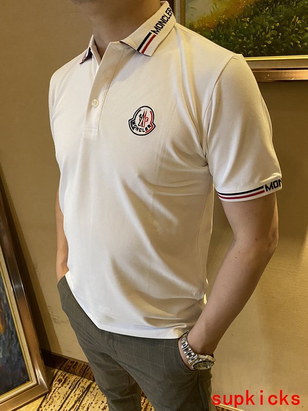 Close-up detail shot of Moncler luxury clothing with tailored silhouette