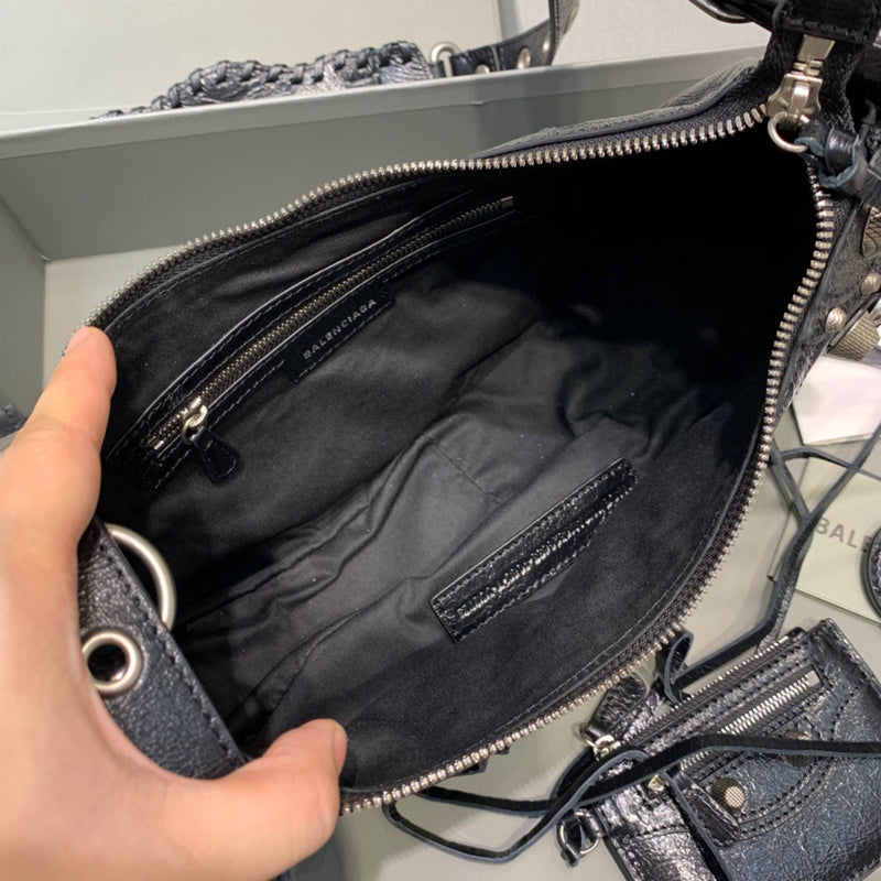 Modern Faux Leather Handbag - Modern Structured Build | Women's Luxury Handbag #375 - styled full view (image 7) of designer-inspired handbag