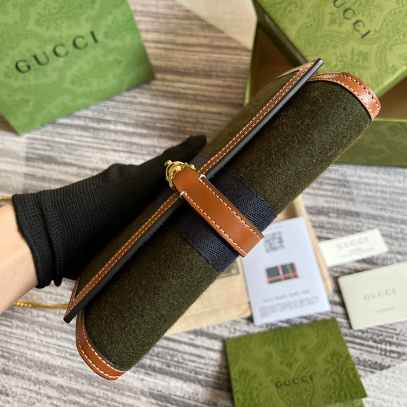 Back view of signature polished women's handbag – women's everyday handbag