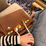 Close-up detail of considered bag design