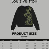Close-up detail shot of Louis Vuitton luxury clothing with relaxed-fit cut
