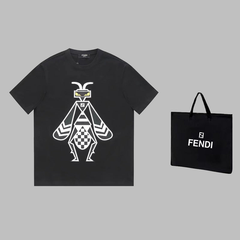 Front view of Louis Vuitton cotton t-shirt with monogram-inspired silhouette