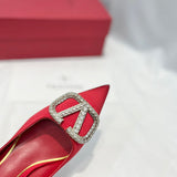 Close-up of Valentino Garavani shoes craftsmanship