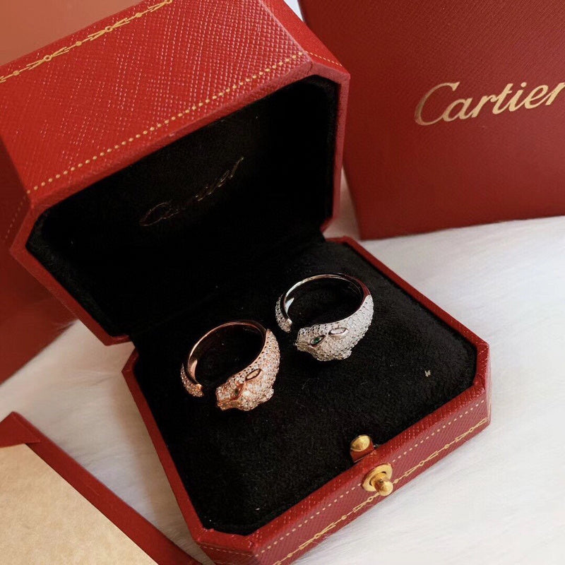 Close-up detail view of Cartier unisex jewelry piece