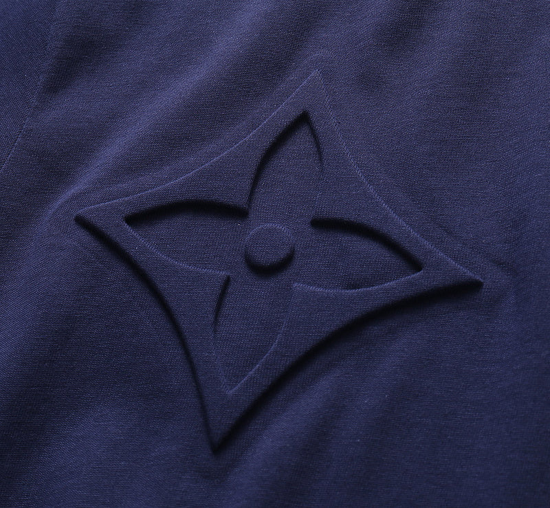 Full styled look of Louis Vuitton cotton t-shirt with monogram-inspired silhouette