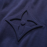 Full styled look of Louis Vuitton cotton t-shirt with monogram-inspired silhouette