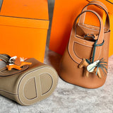 Close-up detail of balanced bag design