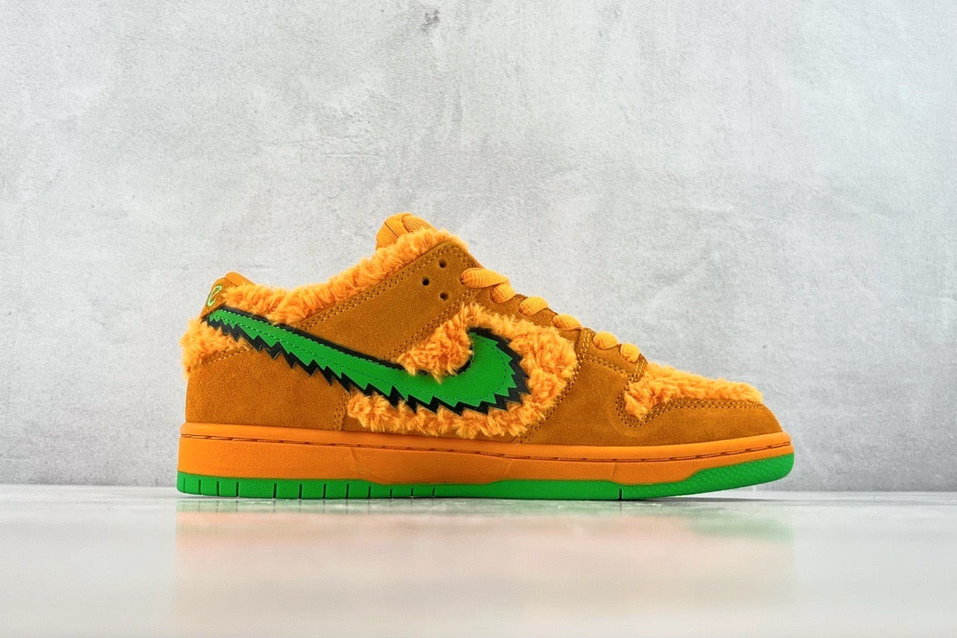 Front view of Nike Low Dead Bears premium dunk low dead bears