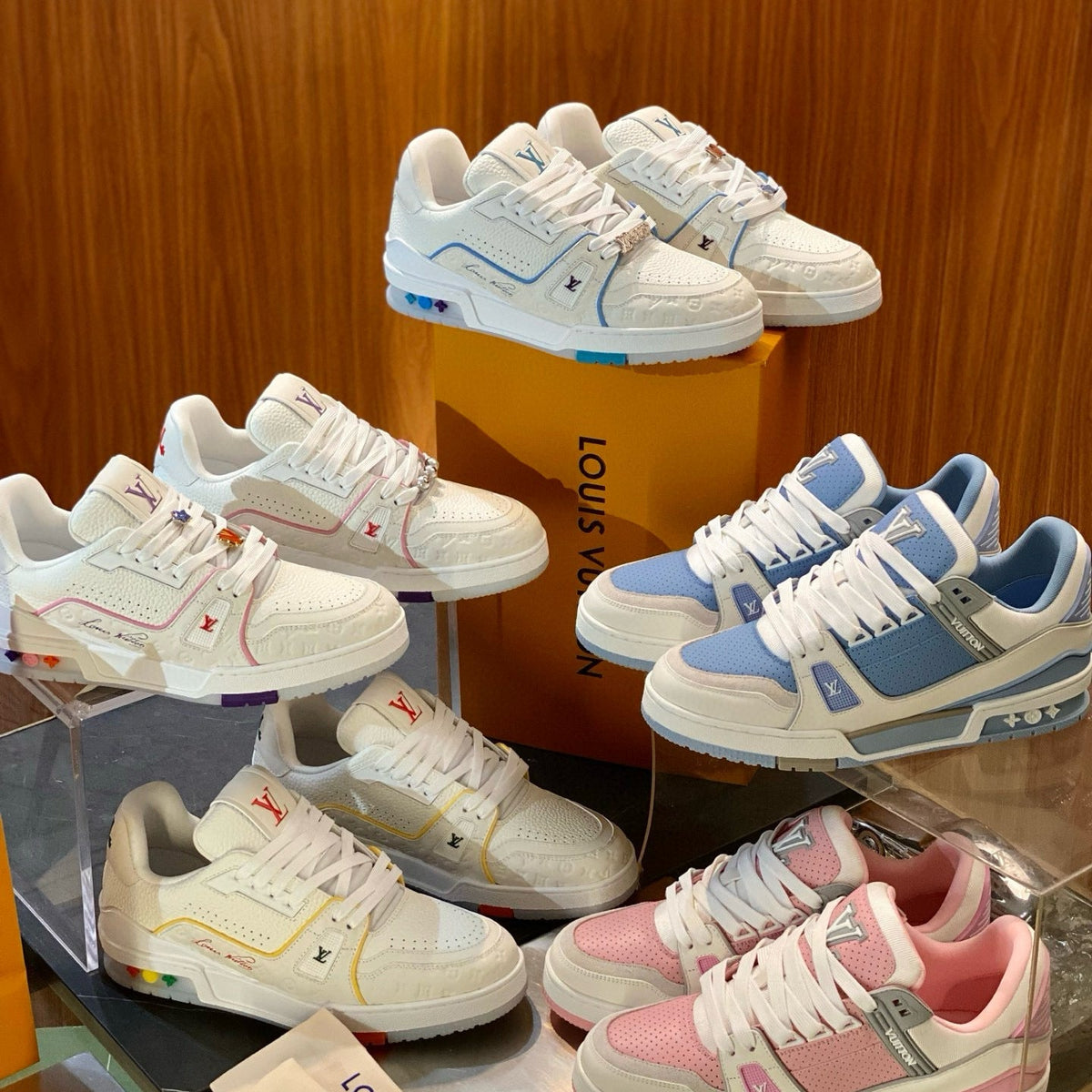Louis Vuitton Shoes? Louis Vuitton Lou Trainers Premium Designer Casual Shoes