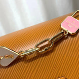 Handle and strap detail of chic polished women's handbag – women's luxury handbag