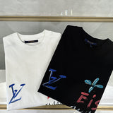Front view of Louis Vuitton cotton t-shirt with streetwear-inspired cut