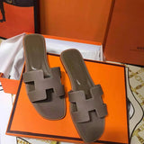 Hermes sandals Style 081 - close-up of premium designer craftsmanship