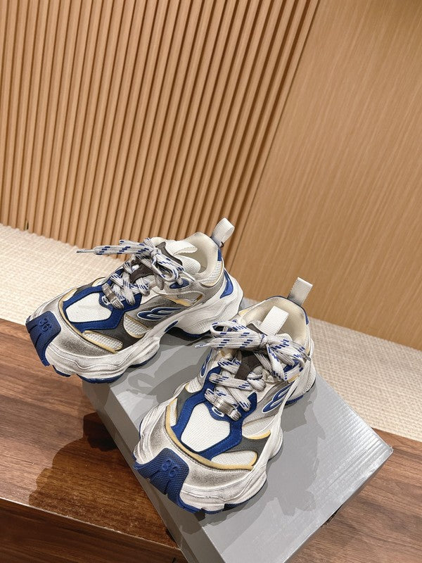 Balenciaga Camel Block Heel Pumps - Detail Shot of Craftsmanship