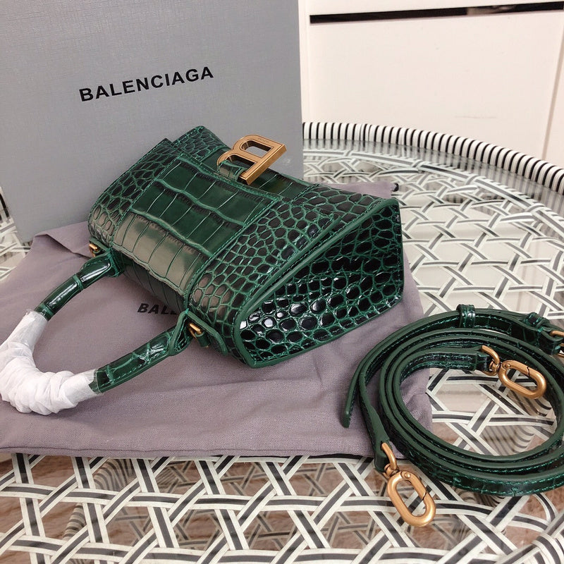 Back view of chic structured women's handbag – women's statement bag