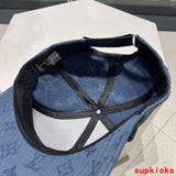 Close-up detail view of Louis Vuitton unisex cap