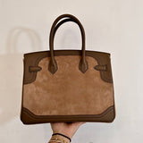  top-handle bag close-up of hardware and finish