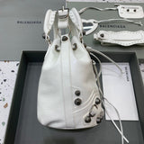 Chic Faux Leather Handbag - Modern Structured Build | Women's Everyday Carry Handbag #312 - hardware and detail close-up (image 5) of designer-inspired handbag