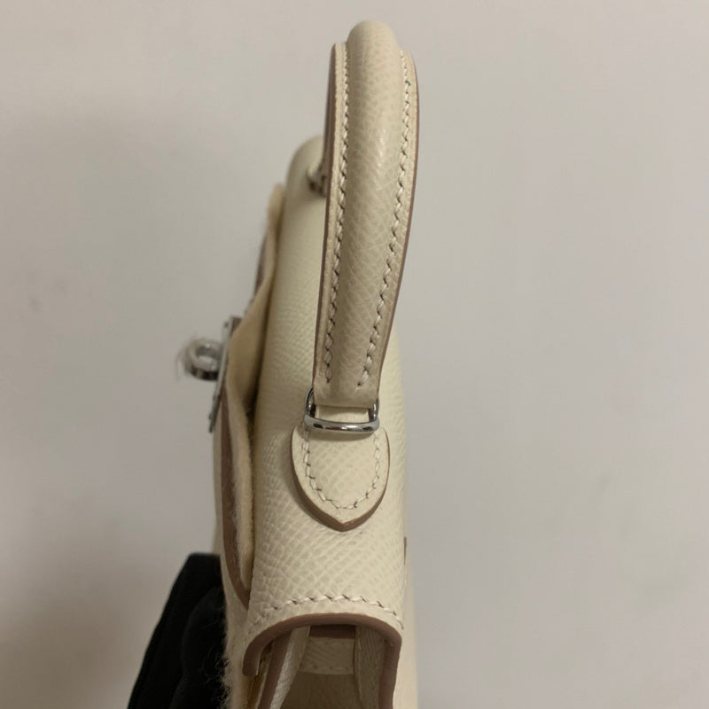 Side view of smart structured handbag