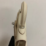 Side view of smart structured handbag
