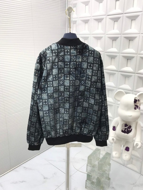 Back view of Louis Vuitton luxury clothing with tailored silhouette