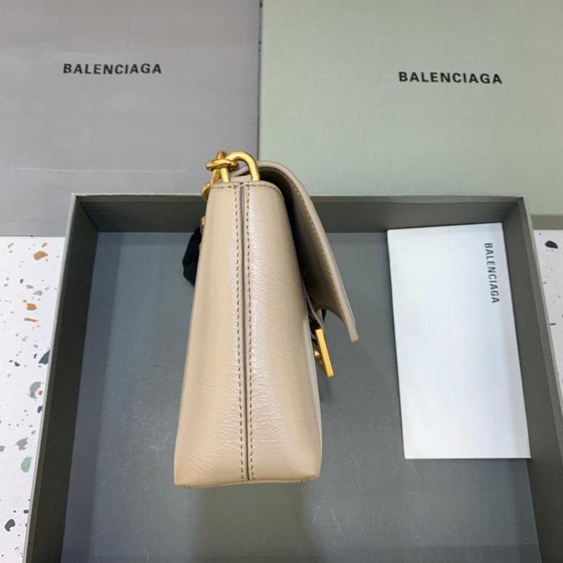 Structured Premium PU Leather Handbag - Signature Hardware Accents | Women's Designer-Inspired Purse #267 - back view (image 4) of designer-inspired handbag