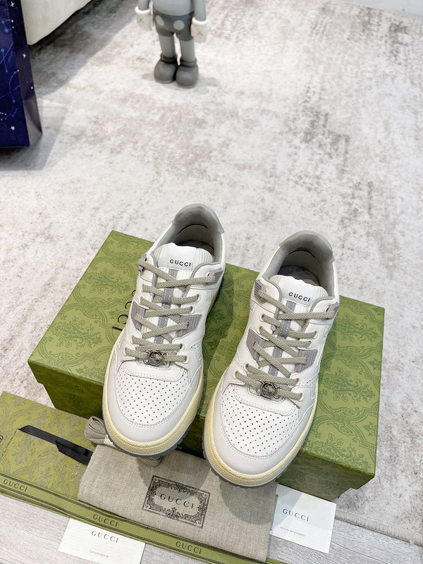 Gucci classic monochrome luxury sneakers view 5 low-top design