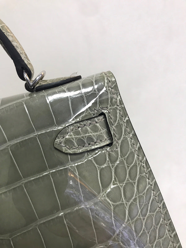 Close-up detail of clean-lined bag design
