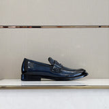 Gucci tonal black luxury sneakers view 9 bold athletic profile