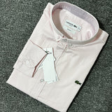 Full styled look of Lacoste luxury clothing with logo-detail design