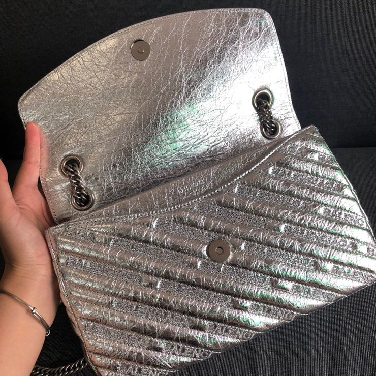 Effortless Vegan Leather Handbag - Refined Silhouette | Women's Fashion Handbag #802 - alternate angle view (image 8) of designer-inspired handbag