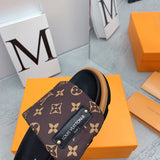 Louis Vuitton Red Low-Top Sneakers - Sole Detail View