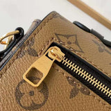 Top view of modern everyday-luxe women's handbag – women's statement bag